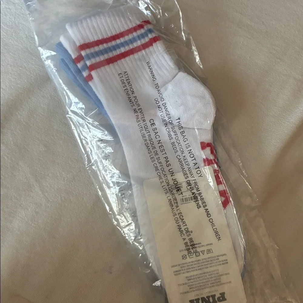 Victoria’s Secret PINK 2-Pack Quarter Socks